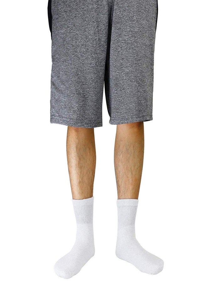 Falari 12-Pack Diabetic Socks Quarter Ankle Physicians Approved Socks Mens Womens Non-Binding Loose Fit Socks (13-15, White) - Image 4